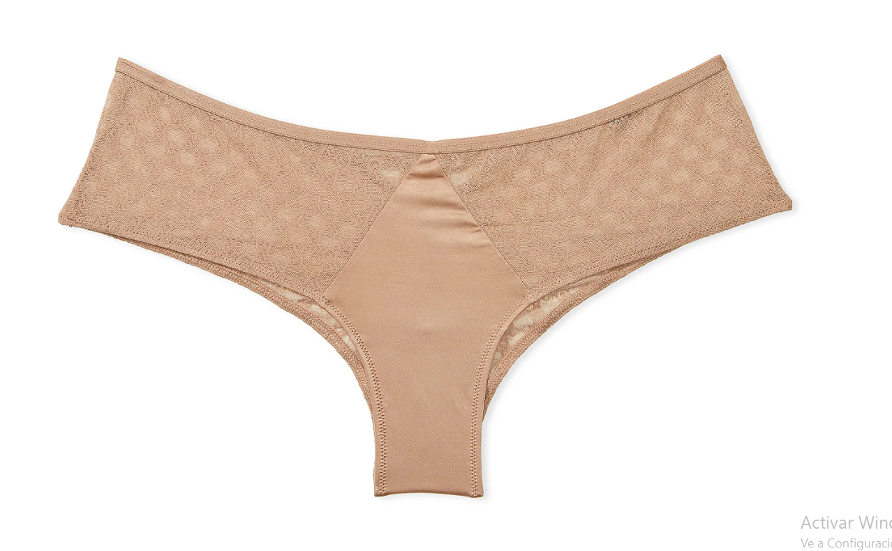 DUMMY - Panti corte alto encaje crema XXL